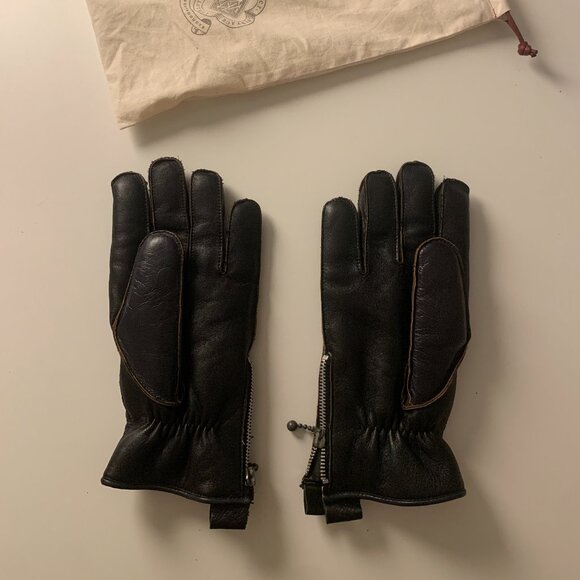 ADDICT CLOTHES 'new vintage' motorcycle riding gloves size USA mens medium - Picture 2 of 11